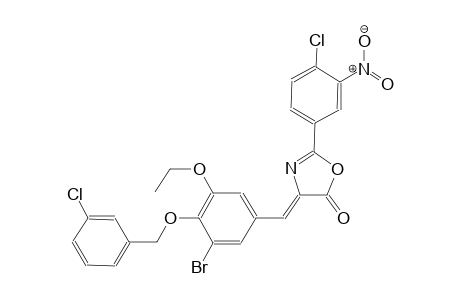 (4Z)-4-{3-bromo-4-[(3-chlorobenzyl)oxy]-5-ethoxybenzylidene}-2-(4-chloro-3-nitrophenyl)-1,3-oxazol-5(4H)-one