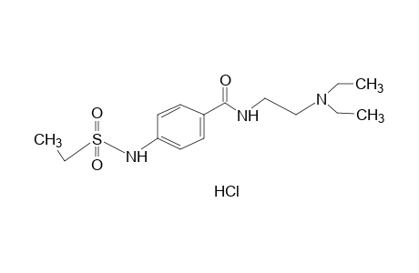 N-[2-(diethylamino)ethyl]-p-(ethylsulfonamido)benzamide, monohydrochloride