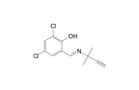 4,6-dichloro-2-[N-(1,1-dimethyl-2-propynyl)formimidoyl]phenol