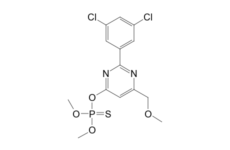 2-(3,5-dichlorophenyl)-6-(methoxymethyl)-4-pyrimidinol, O-ester with O,O-dimethyl phosphorothiote