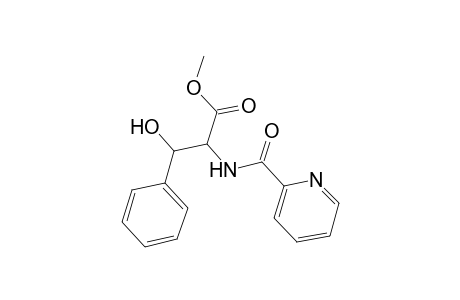 Methyl 3-hydroxy-3-phenyl-2-[(2-pyridinylcarbonyl)amino]propanoate