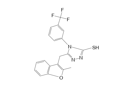 5-[(2-methyl-3-benzofuranyl)methyl]-4-(alpha,alpha,alpha-trifluoro-m-tolyl)-4H-1,2,4-triazole-3-thiol