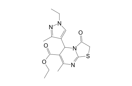 5-(1-Ethyl-3-methyl-1H-pyrazol-4-yl)-7-methyl-3-oxo-2,3-dihydro-5H-thiazolo[3,2-a]pyrimidine-6-carboxylic acid ethyl ester