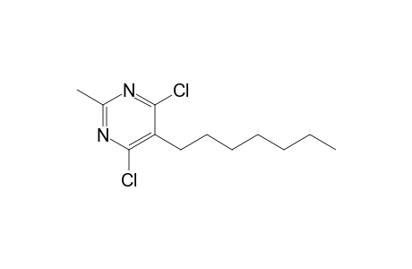 4,6-Dichloro-5-heptyl-2-methylpyrimidine
