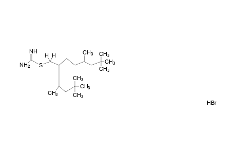 2-thio-2-[5,7,7-trimethyl-2-(1,3,3-trimethylbutyl)octyl]pseudourea, monohydrobromide