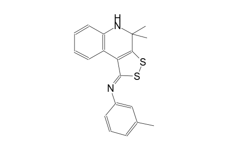 N-[(1Z)-4,4-dimethyl-4,5-dihydro-1H-[1,2]dithiolo[3,4-c]quinolin-1-ylidene]-3-methylaniline