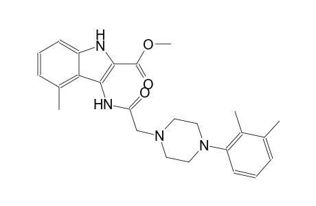 methyl 3-({[4-(2,3-dimethylphenyl)-1-piperazinyl]acetyl}amino)-4-methyl-1H-indole-2-carboxylate