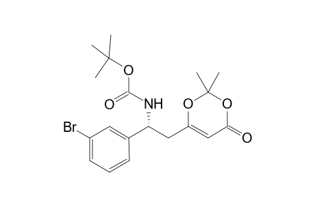 tert-Butyl (R)-(1-(3-bromophenyl)-2-(2,2-dimethyl-4-oxo-4H-1,3-dioxin-6-yl)ethyl)carbamate