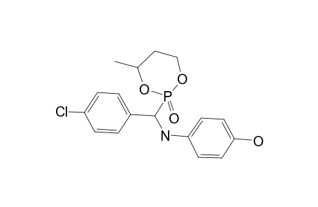 4-Aminophenol, N-[(4-chlorophenyl)(4-methyl-2-oxo-2.lambda.(5)-[1,3,2]dioxaphosphinan-2-yl)methyl]-