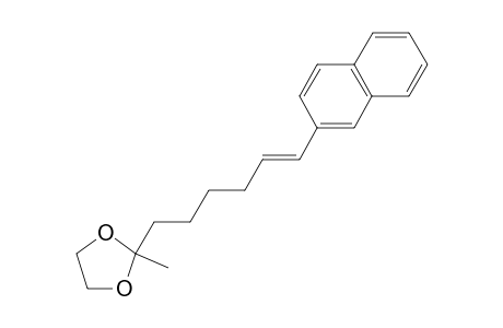 (E)-2-Methyl-2-(6-(naphthalen-2-yl)hex-5-en-1-yl)-1,3-dioxolane