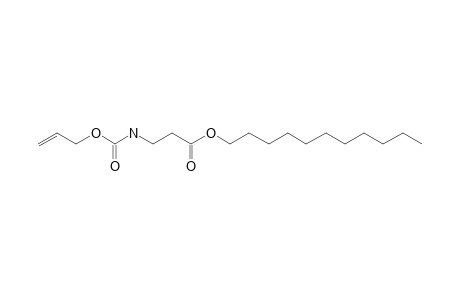 .beta.-Alanine, N-allyloxycarbonyl-, undecyl ester