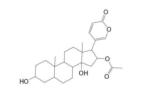 Bufa-20,22-dienolide, 16-(acetyloxy)-3,14-dihydroxy-, (3.beta.,5.beta.,16.beta.)-