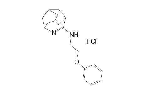 5-[(2-PHENOXYETHYL)AMINO]-4-AZATRICYCLO[4.3.1.1^3^,^8]UNDEC-4-ENE, MONOHYDROCHLORIDE