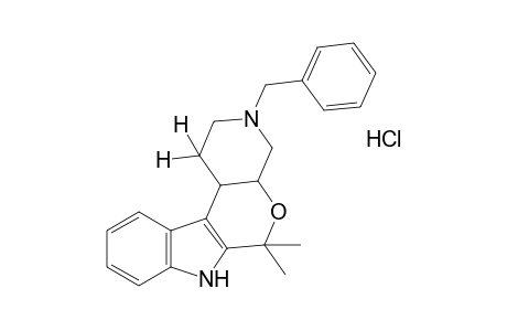 3-benzyl-6,6-dimethyl-1,2,3,4,4a,6,7,11c-octahydropyrido[4',3':5,6]pyrano[3,4-b]indole, monohydrochloride