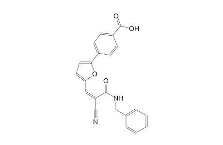 4-{5-[(1Z)-3-(benzylamino)-2-cyano-3-oxo-1-propenyl]-2-furyl}benzoic acid