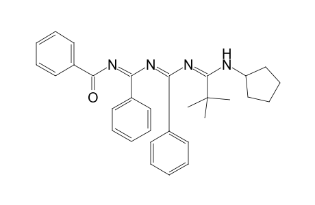 8-TERT.-BUTYL-9-CYCLOPENTYL-2,4,6-TRIPHENYL-1-OXA-3,5,7,9-TETRAAZANONATETRA-1,3,5,7-ENE