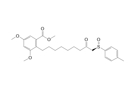 (+)-(R)-Methyl 3,5-Dimethoxy-6-[8-oxo-9-(p-tolylsulfinyl)nonyl] benzoate