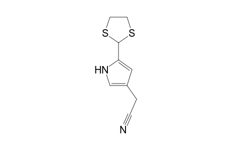 Pyrrole-4-acetonitrile, 2-(1,3-dithiolan-2-yl)-