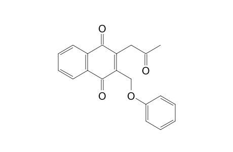 2-(2-Oxidanylidenepropyl)-3-(phenoxymethyl)naphthalene-1,4-dione