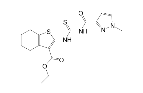 ethyl 2-[({[(1-methyl-1H-pyrazol-3-yl)carbonyl]amino}carbothioyl)amino]-4,5,6,7-tetrahydro-1-benzothiophene-3-carboxylate