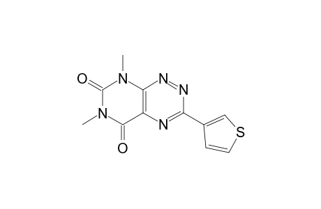 Pyrimido[5,4-e]-1,2,4-triazine-5,7(6H,8H)-dione,6,8-dimethyl-3-(3-thienyl)-