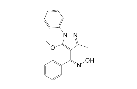 (5-Methoxy-3-methyl-1-phenyl-4-pyrazolyl)-phenylmethanone oxime