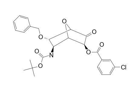 (+)-(1S,2S,4R,5S,6S)-5-ENDO-(BENZYLOXY)-6-EXO-[(TERT.-BUTOXY)-CARBONYLAMINO]-3-OXO-7-OXABICYCLO-[2.2.1]-HEPT-2-EXO-YL-3-CHLOROBENZOATE