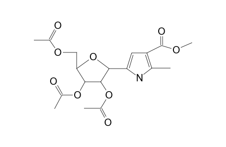 3-Methoxycarbonyl-2-methyl-5-(2,3,5-tri-o-acetyl-.beta.-D-ribofuranosyl)pyrrole