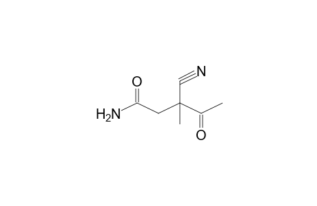 3-Cyano-3-methyl-4-oxopentanamide