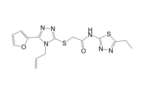 acetamide, N-(5-ethyl-1,3,4-thiadiazol-2-yl)-2-[[5-(2-furanyl)-4-(2-propenyl)-4H-1,2,4-triazol-3-yl]thio]-