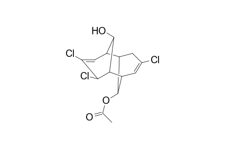 Tricyclo[5.3.1.1(2,6)]dodeca-3,8-diene, 11-acetoxy-12-hydroxy-4,5,9-trichloro