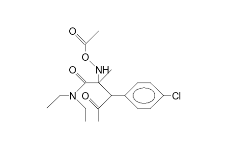 2-[(Acetyloxy)-amino]-N,N-diethyl-2-methyl-4-oxo-3-(4-chlorophenyl)-pentanamide