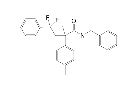 N-benzyl-4,4-difluoro-2-methyl-4-phenyl-2-(p-tolyl)butanamide