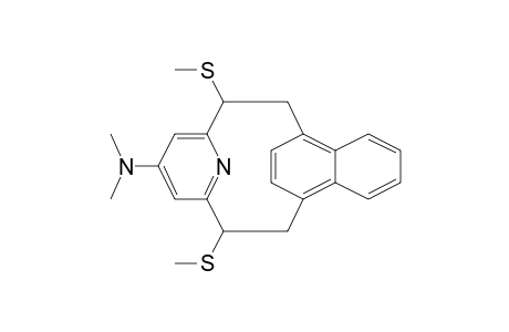 [2](1,4)Naphthaleno[2](2,6)pyridinophane, 17-(dimethylamino)-1,12-bis(methylthio)-, endo-(Z,Z)