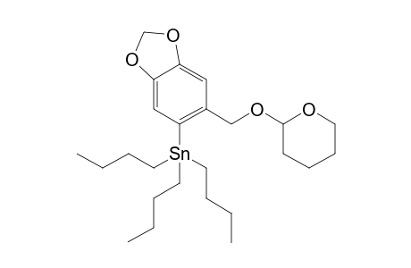 Tributyl-[6-(2-oxanyloxymethyl)-1,3-benzodioxol-5-yl]stannane