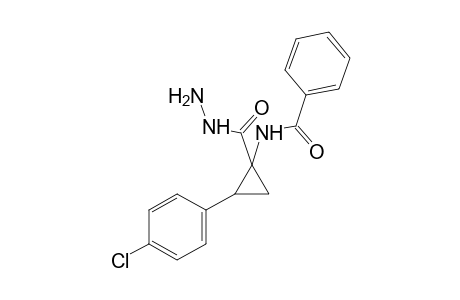 1-benzamido-2-(p-chlorophenyl)cyclopropanecarboxylic acid, hydrazide