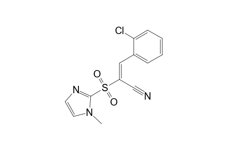 Propenenitrile, 3-(2-chlorophenyl)-2-(1-methyl-2-imidazolylsulfonyl)-