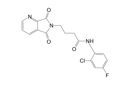 5H-pyrrolo[3,4-b]pyridine-6-butanamide, N-(2-chloro-4-fluorophenyl)-6,7-dihydro-5,7-dioxo-