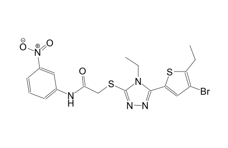 2-{[5-(4-bromo-5-ethyl-2-thienyl)-4-ethyl-4H-1,2,4-triazol-3-yl]sulfanyl}-N-(3-nitrophenyl)acetamide