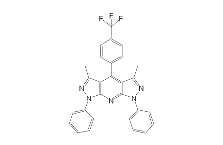 4-(4'-TRIFLUOROMETHYLPHENYL)-3,5-DIMETHYL-1,7-DIPHENYL-BISPYRAZOLO-[3,4-B;4',3'-E]-PYRIDINE