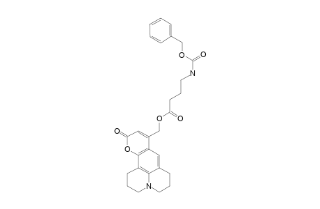 N-(BENZYLOXYCARBONYL)-GAMMA-AMINOBUTYRIC-ACID-[11-OXO-2,3,5,6,7,11-HEXAHYDRO-1H-PYRANO-[2,3-F]-PYRIDO-[3,2,1-IJ]-QUINOLIN-9-YL]-METHYLESTER