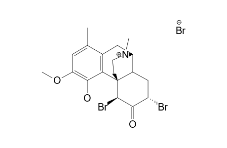 5-BETA,7-ALPHA-DIBROMO-1-METHYLDIHYDROTHEBAINONE-HYDROBROMIDE