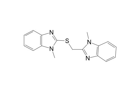 1-Methyl-1H-benzimidazol-2-yl (1-methyl-1H-benzimidazol-2-yl)methyl sulfide