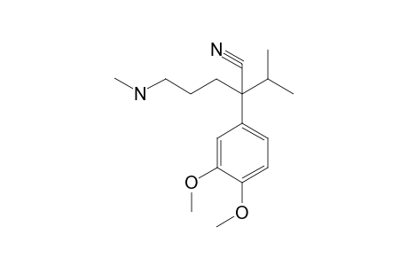 2-(3,4-Dimethoxyphenyl)-2-isopropyl-5-(methylamino)pentanenitrile