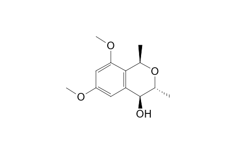 rel-(1R,3R,4S)-4-Hydroxy-6,8-dimethoxy-1,3-dimethylisochromane