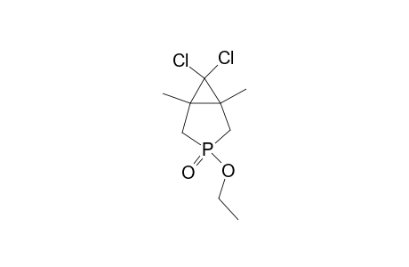 6,6-Dichloro-1,5-dimethyl-3-ethoxy-3-phosphabicyclo[3.1.0]hexane 3-Oxide