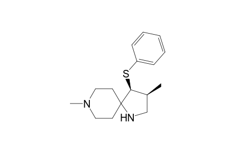 syn-(3RS,4RS)-3,8-dimethyl-4-(phenylthio)-1,8-diazaspiro[4.5]decane