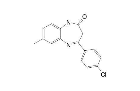 7-Methyl-4-(4-chlorophenyl)-1H-1,5-benzodiazepin-2(3H)-one