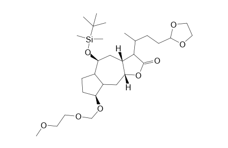 (1S,3aR,4R,6S,7R,8aR)-4-[(tert-Butyldimethyl)siloxy]-1-[(2-methoxyethoxy)methoxy]-6-[4'-(1,3-dioxolan-2-yl)-(2'S)-2'-methylbutyl]-1,2,3,3a,4,5,6,8a-octahydroazulene-(1'R)-1',7-carbolactone