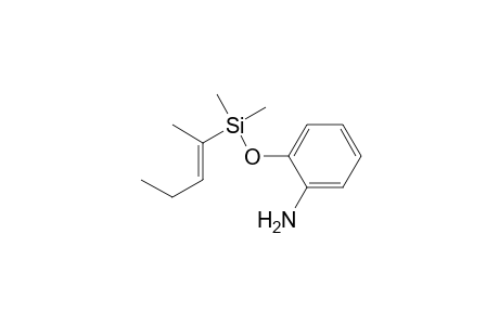 Benzenamine, 2-[[dimethyl(1-methyl-1-butenyl)silyl]oxy]-, (E)-